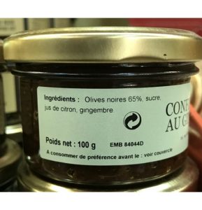 Confit d'olives au gingembre 90 g Cannes