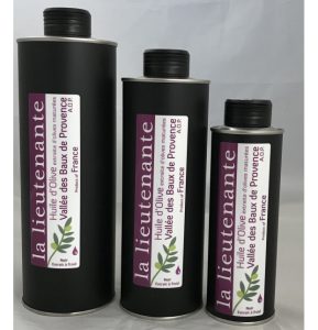 500 ml Huile d'Olive Vierge Extra AOP des Baux de Provence Fruité Noir