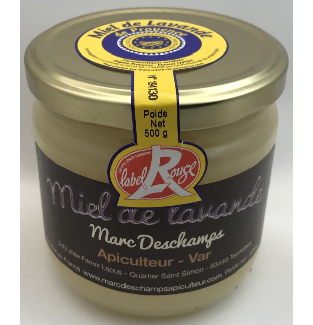 Miel de lavande Label Rouge IGP Marc Deschamps Provence Cannes Apiculteur