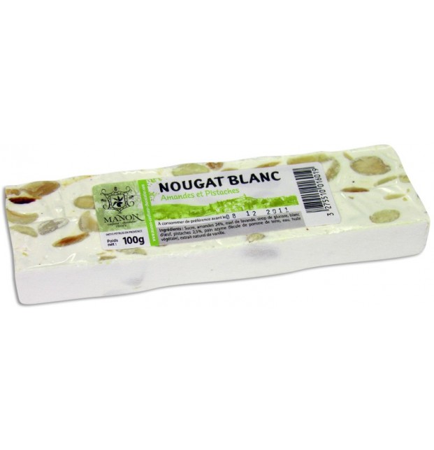 Nougat Blanc aux Pistaches 200g Cannes