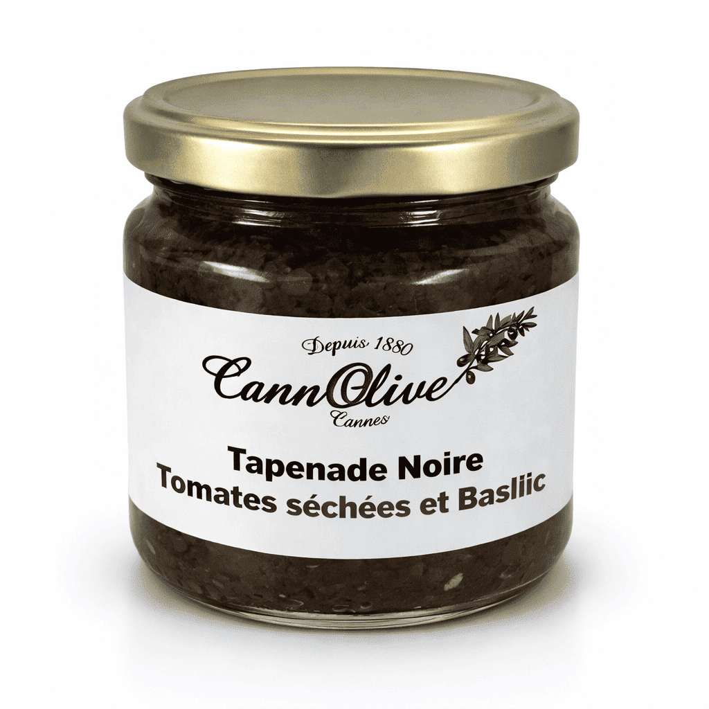 Tapenade Noire Tomates Séchées et Basilic 190g
